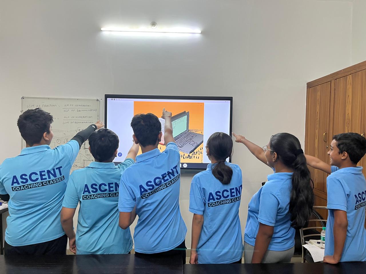 Interactive learning session at Ascent Coaching Classes
