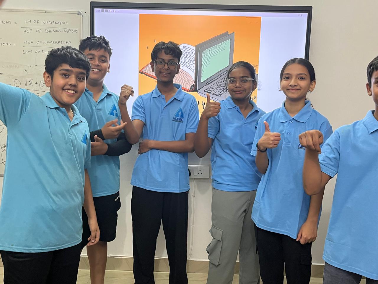 Happy students at Ascent Coaching Classes