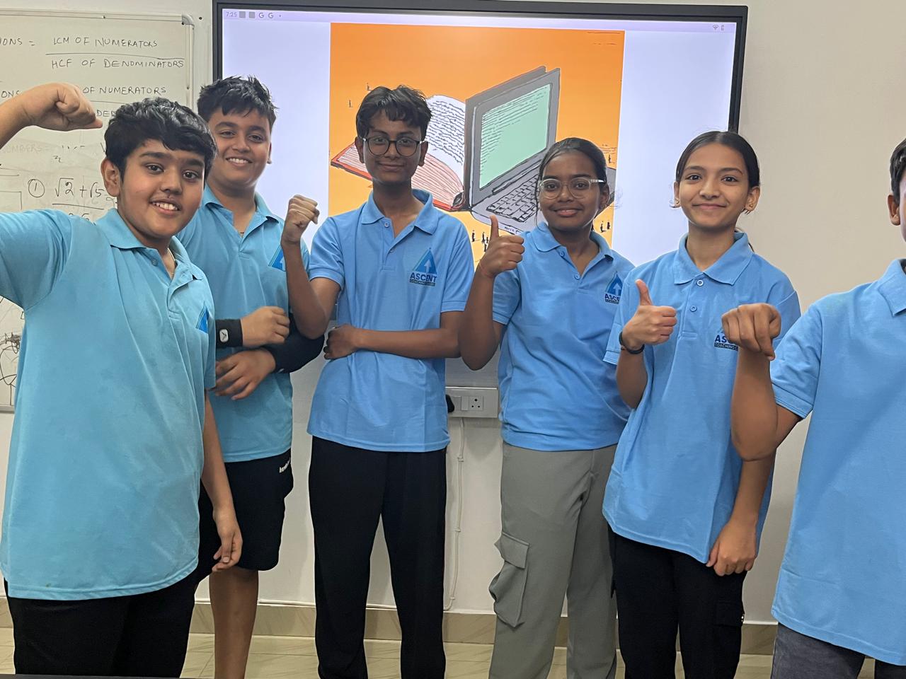 Happy students at Ascent Coaching Classes